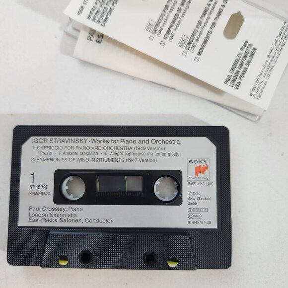 Paul Crossley Esa-Pekka Salonen Stravinsky Concerto for Piano & Wind Instruments - Picture 5 of 5